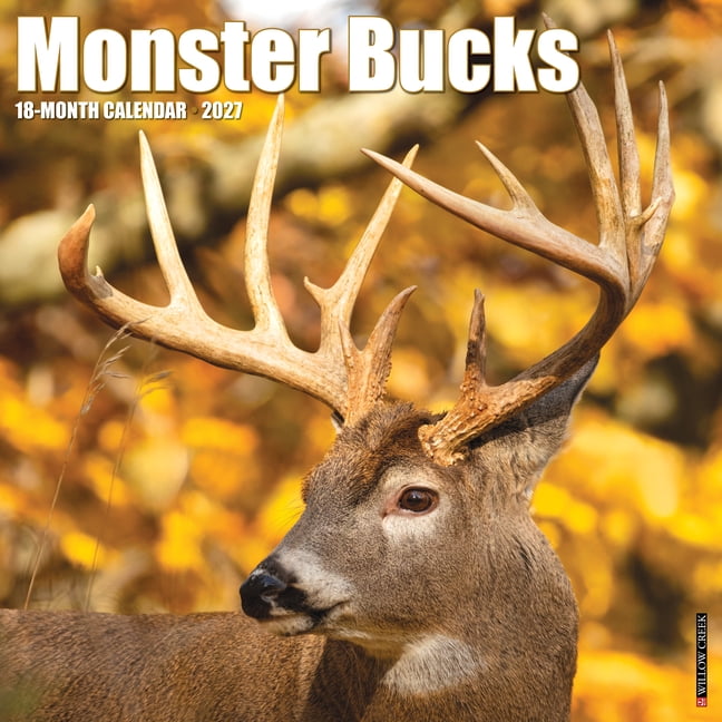 Monster Bucks 2027 12 X 12 Wall Calendar, (Paperback)