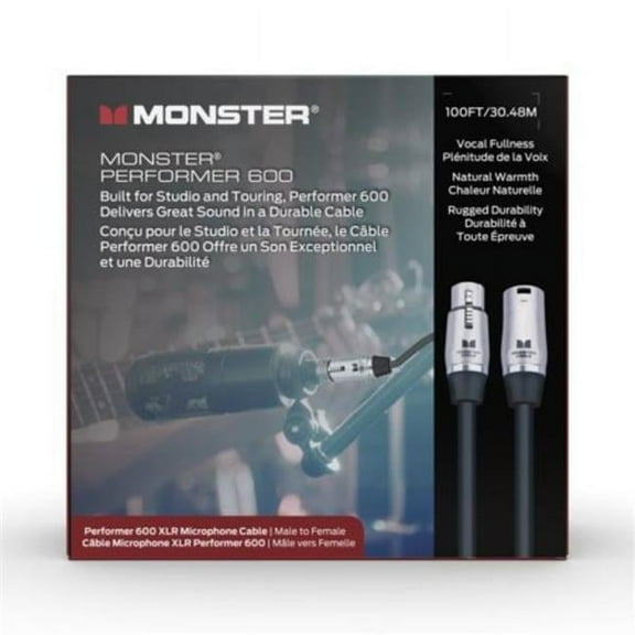 Monster Cable P600-M-100WW-U 100 ft. Performer 600 Microphone Cable