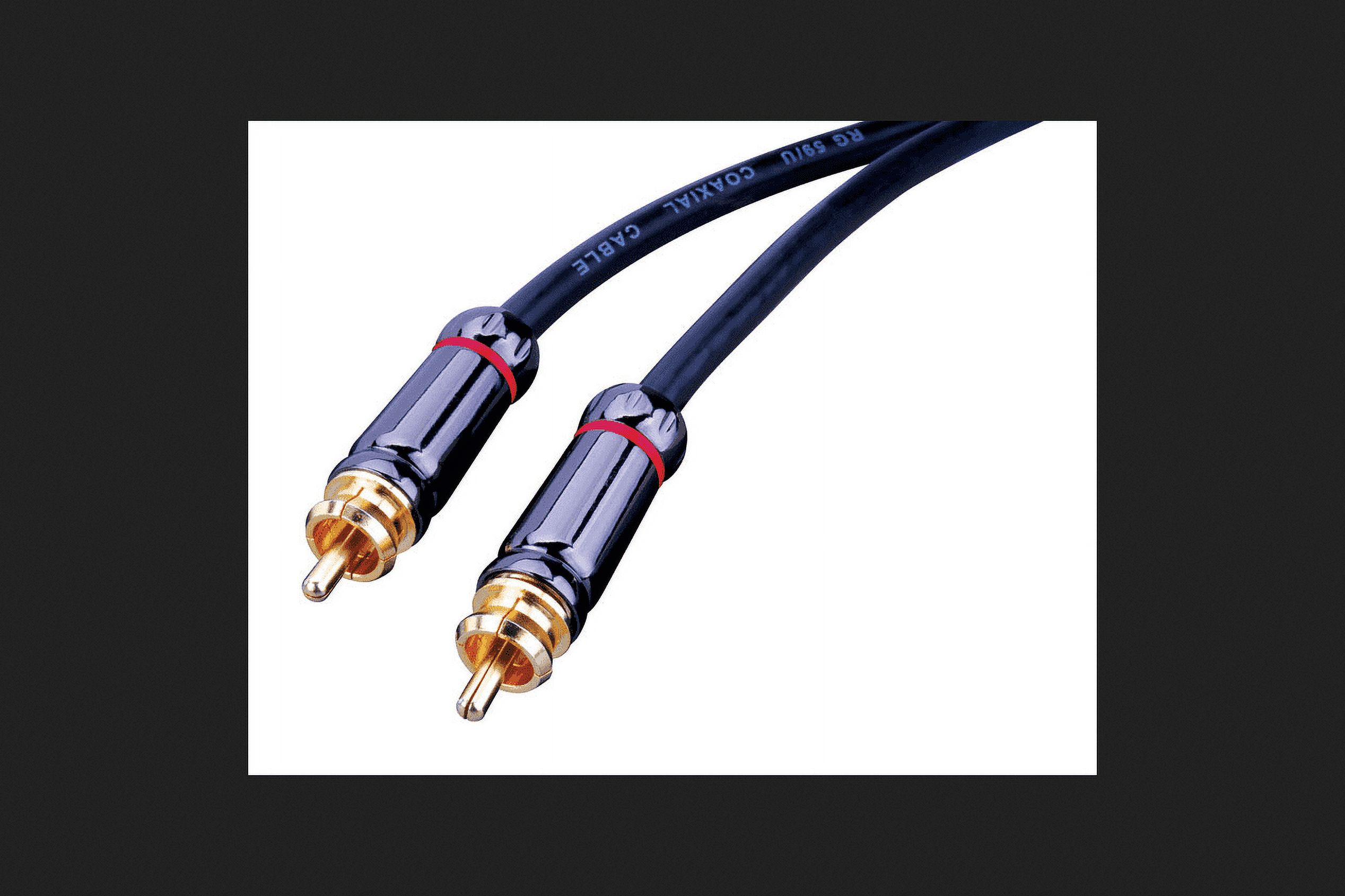 Monster Cable 3898632 12 ft. RCA Audio Cable&#44; Black - image 1 of 3