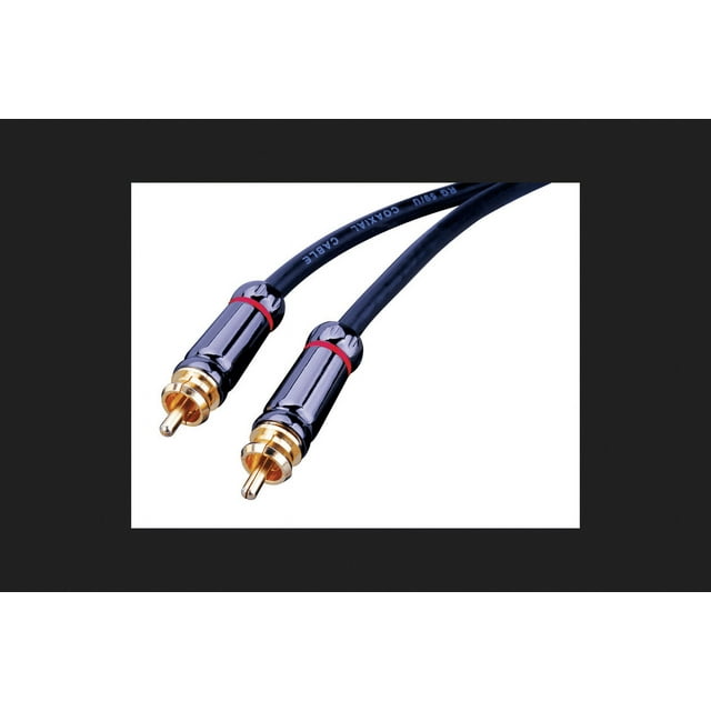 Monster Cable 3898632 12 ft. RCA Audio Cable&#44; Black