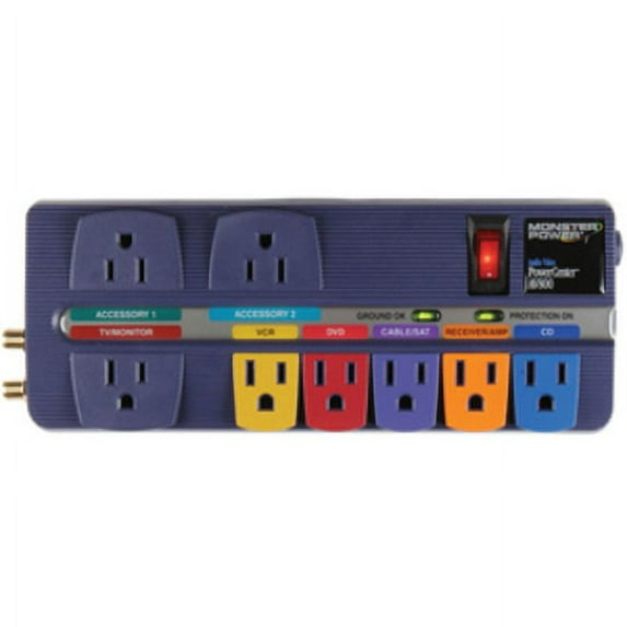 Monster Cable PowerCenter MP AV 800 8-Outlets Surge Suppressor