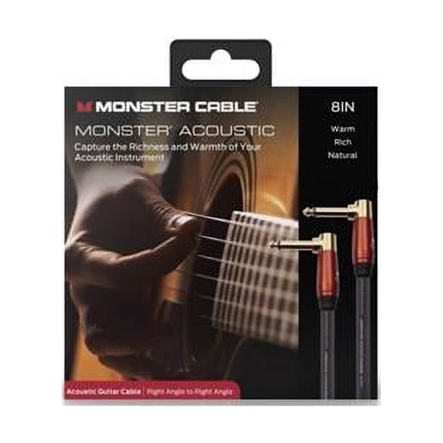 Monster Cable Prolink Acoustic Pro 8in Audio Instrument Cable, Right ...
