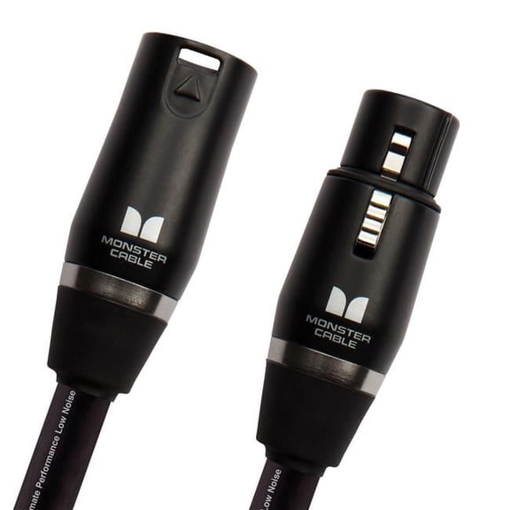 Monster Cable Prolink Studio Pro 2000 Microphone Cable - 10 ft, Premium Black Audio Cable for Professional Sound Quality