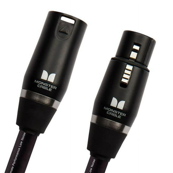 Monster Cable Prolink Studio Pro 2000 Microphone Cable - 10 ft, Premium Black Audio Cable for Professional Sound Quality