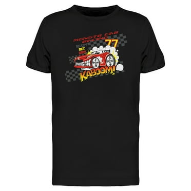 Monster Car Racing T-Shirt Men -Image by Shutterstock, Male Small