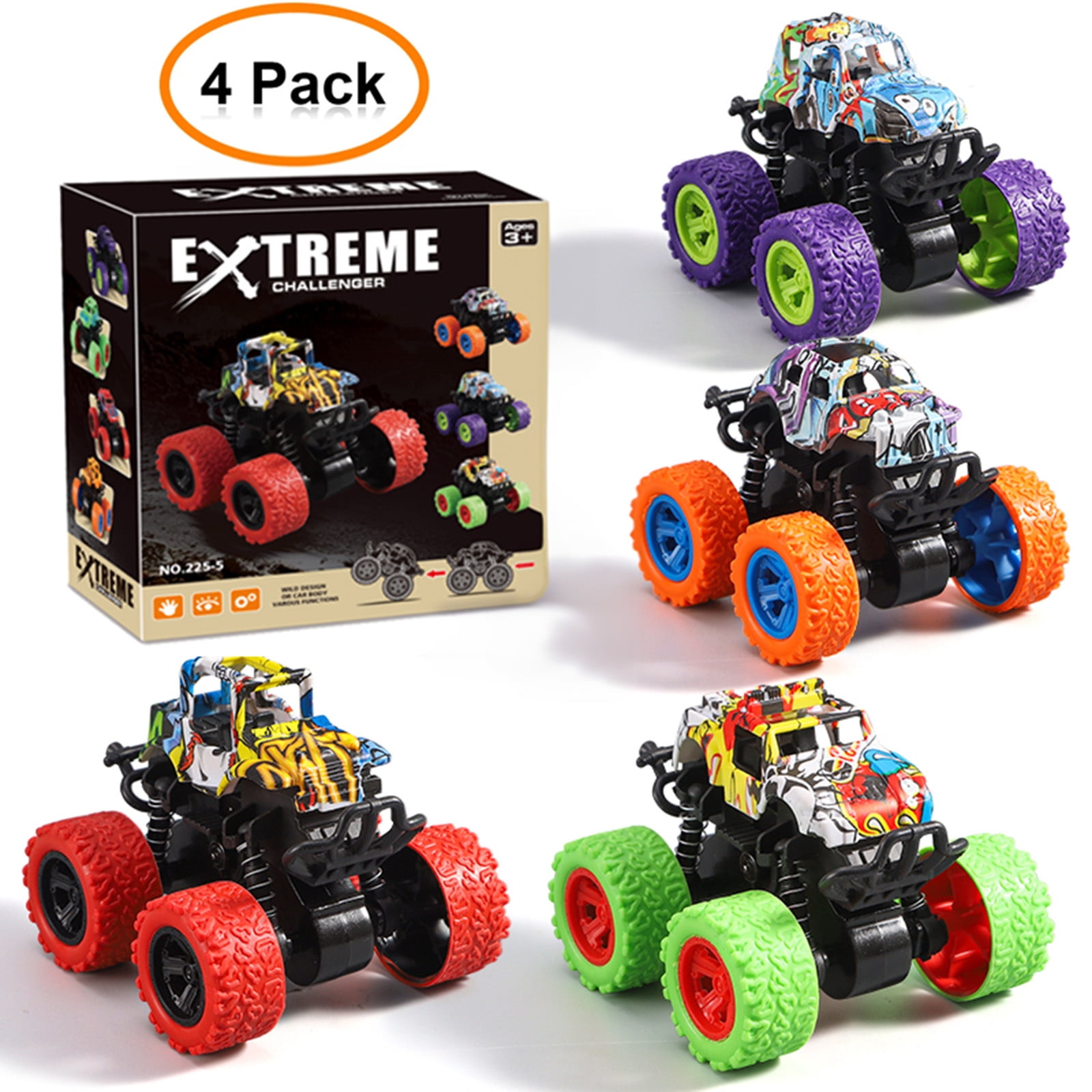 Monster Car Truck for Toddlers 13 Years Old, Monster Car Friction