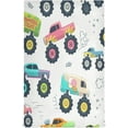 thumbnail image 1 of Monster Cars Colorful Dish Towels Set of 4, Summer Trucks Washable Tea Towels Dishcloths Lint-Free 18x28 Inch Fast Drying for Kitchen Restaurant Bar Clean, 1 of 7