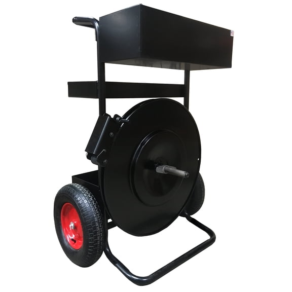 Monster Cart Heavy Duty Strapping Dispenser - Works with Poly and Steel Strapping - For 3/4", 1 1/4", and 2" Strap Widths - EP-3400 - Made in USA