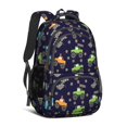 thumbnail image 1 of Monster Cartoon Truck Black Pattern Cute School Backpack Bag with Padded Back and Adjustable Shoulder Straps 16.9 X 12.6 X 5.9 Inches, 1 of 5