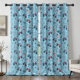 thumbnail image 1 of Monster Cartoon Truck Blue Pattern Blackout Curtains,Triple Weaved Fabric,Thermal Insulated,Room Darkening,Grommet Top,2 Panels,52x108in(132x274cm), 1 of 6