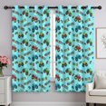 thumbnail image 1 of Monster Cartoon Truck Blue Pattern Blackout Curtains,Triple Weaved Fabric,Thermal Insulated,Room Darkening,Grommet Top,2 Panels,52x84in(132x213cm), 1 of 6