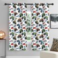 thumbnail image 1 of Monster Cartoon Truck White Pattern Blackout Curtains,Triple Weaved Fabric,Thermal Insulated,Room Darkening,Grommet Top,2 Panels,42x84in(107x213cm), 1 of 6