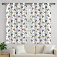 thumbnail image 1 of Monster Cartoon Truck White Pattern Blackout Curtains,Triple Weaved Fabric,Thermal Insulated,Room Darkening,Grommet Top,2 Panels,52x72in(132x183cm), 1 of 6
