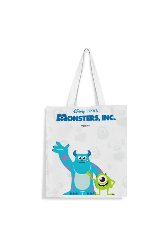 Monster Characters canvas Tote Bag handbag: A chic tote for women, great for shopping and groceries, with an inner zipper and reusable material, measuring 13.8 x 15.8 inches (35x40cm).