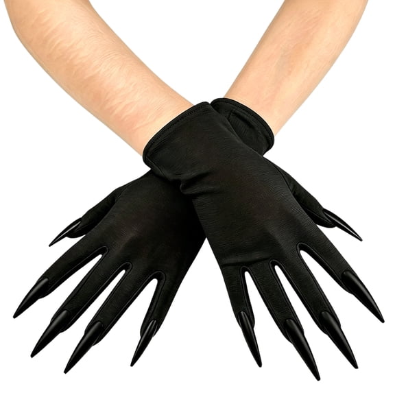 Monster Claw Gloves Royal , Stretchy Creepy Gloves with Long Nails for Halloween Cosplay Costume