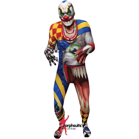 Loftus International Monster Clown Adult Costume Morphsuit | Medium Male