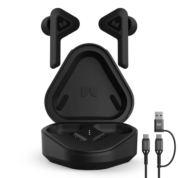 Monster DNA Go Wireless Earbuds, Bluetooth with aptX Audio, IPX5, Water Resistant, 15-Min Charge, Long Battery with Charging Case