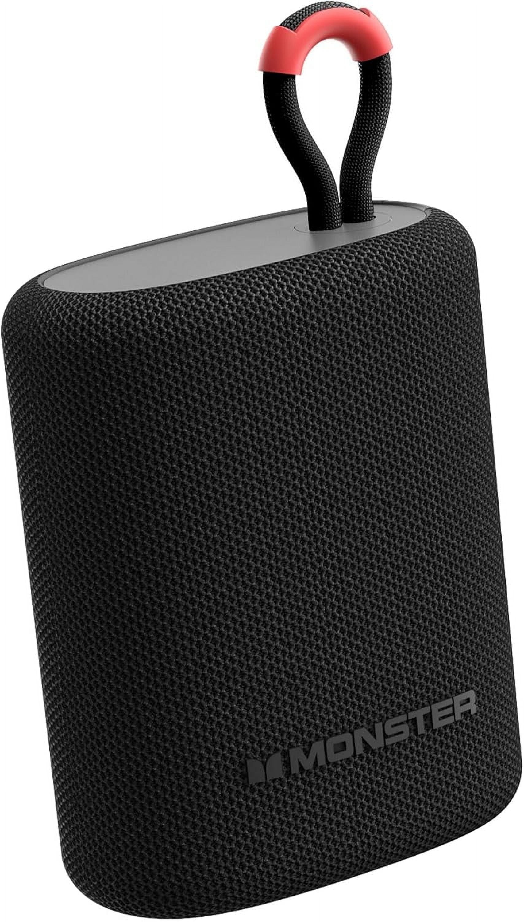 Monster DNA Link Portable Bluetooth Speaker, IPX5 Water-Resistant, 12-Hour Playtime, Stereo Pairing, Built-In Speakerphone for Outdoor