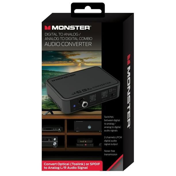 Monster Digital to Analog Audio Converter, Optical S/PDIF or