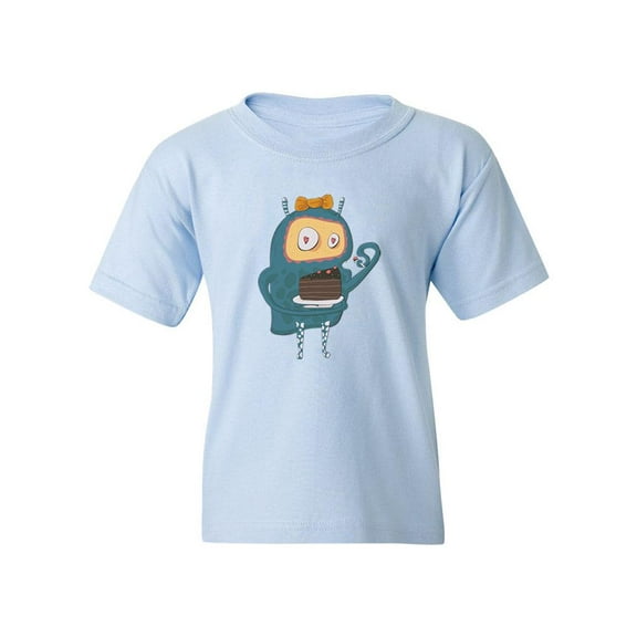 Monster Eating Cake T-Shirt Juniors -Image by Shutterstock,  Small