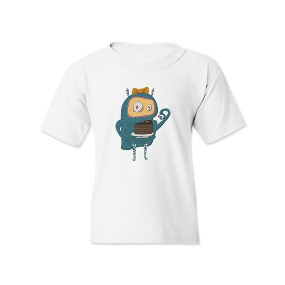 Monster Eating Cake T-Shirt Juniors -Image by Shutterstock,  x-Small