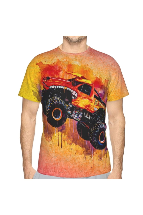 Monster-El Toro Loco Trucks Casual Men's T-Shirts Classic Crew T-Shirt Tops Slim Fit Short Shirts Sleeves Tees