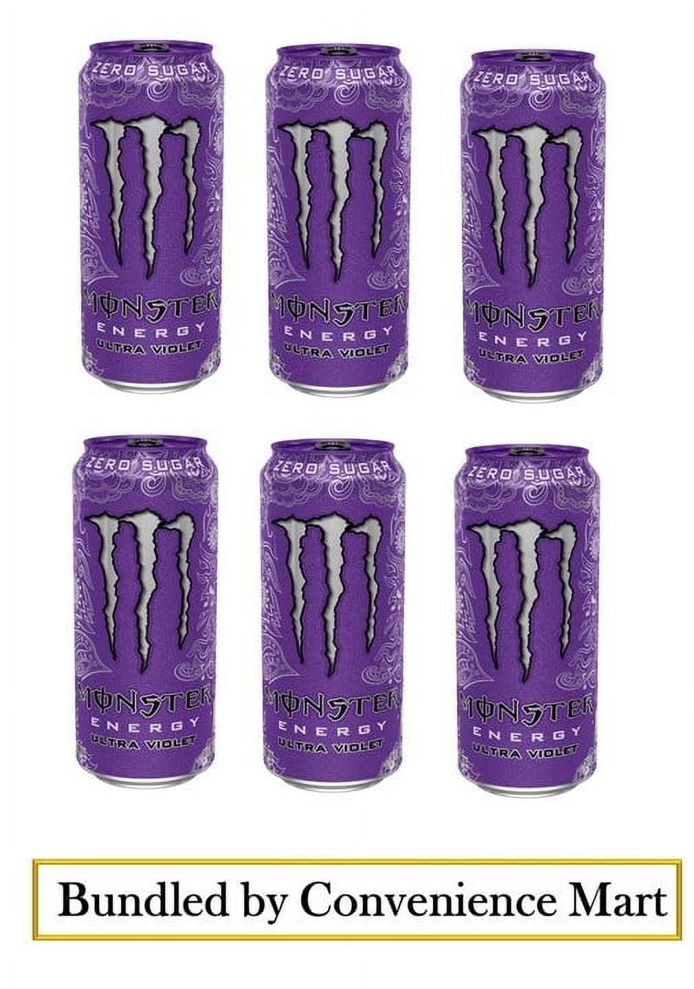 Monster Energy 16 fl oz, Cans Ultra Violet Pack of 6 (Bundled By Convenience Mart)