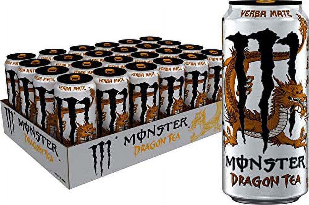 Monster Energy Dragon Tea, Yerba Mate, 15.5 oz (Pack of 24)