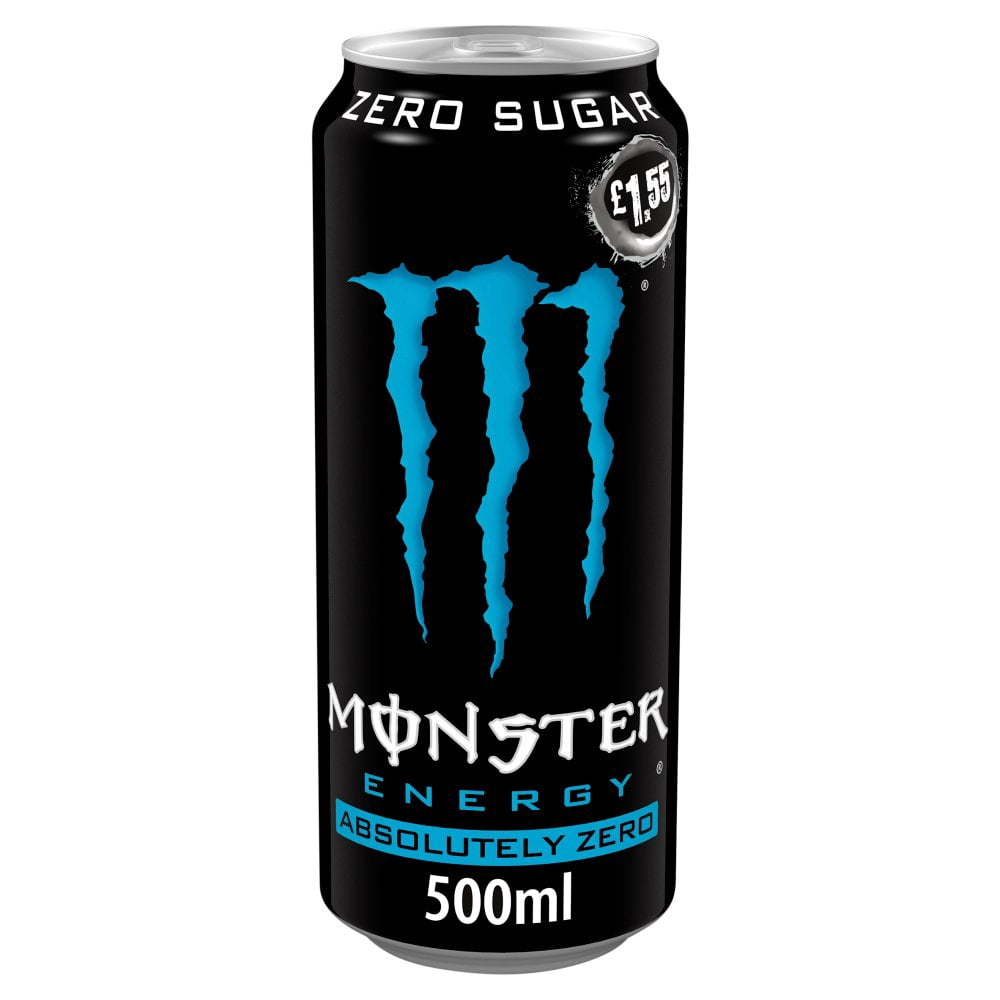 Monster Energy Drink Absolutely Zero Sugar 500ml (pack of 12)