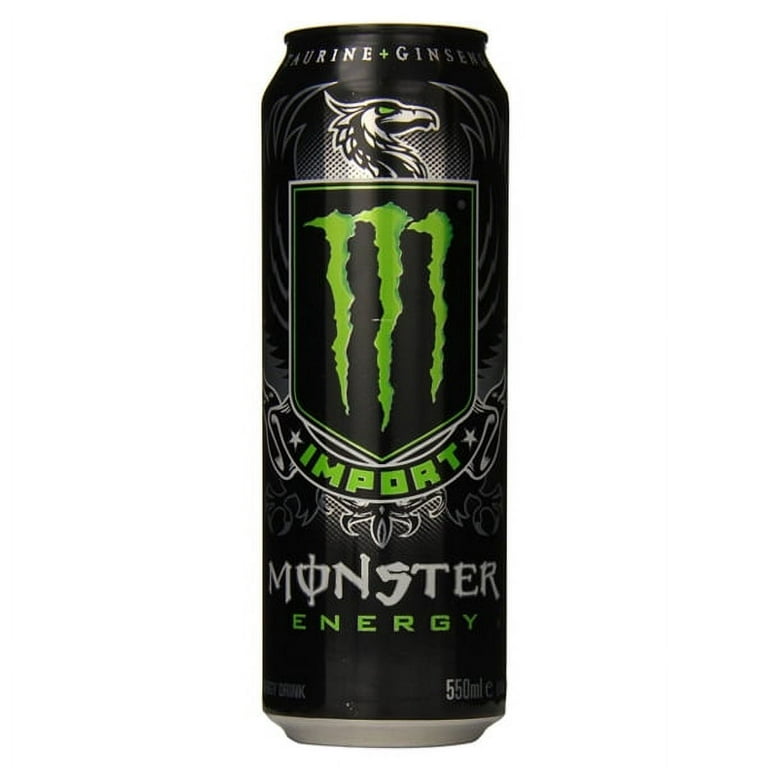 Monster Energy Drink Import 18.6 Ounce Cans - Pack of 12 - Walmart.com