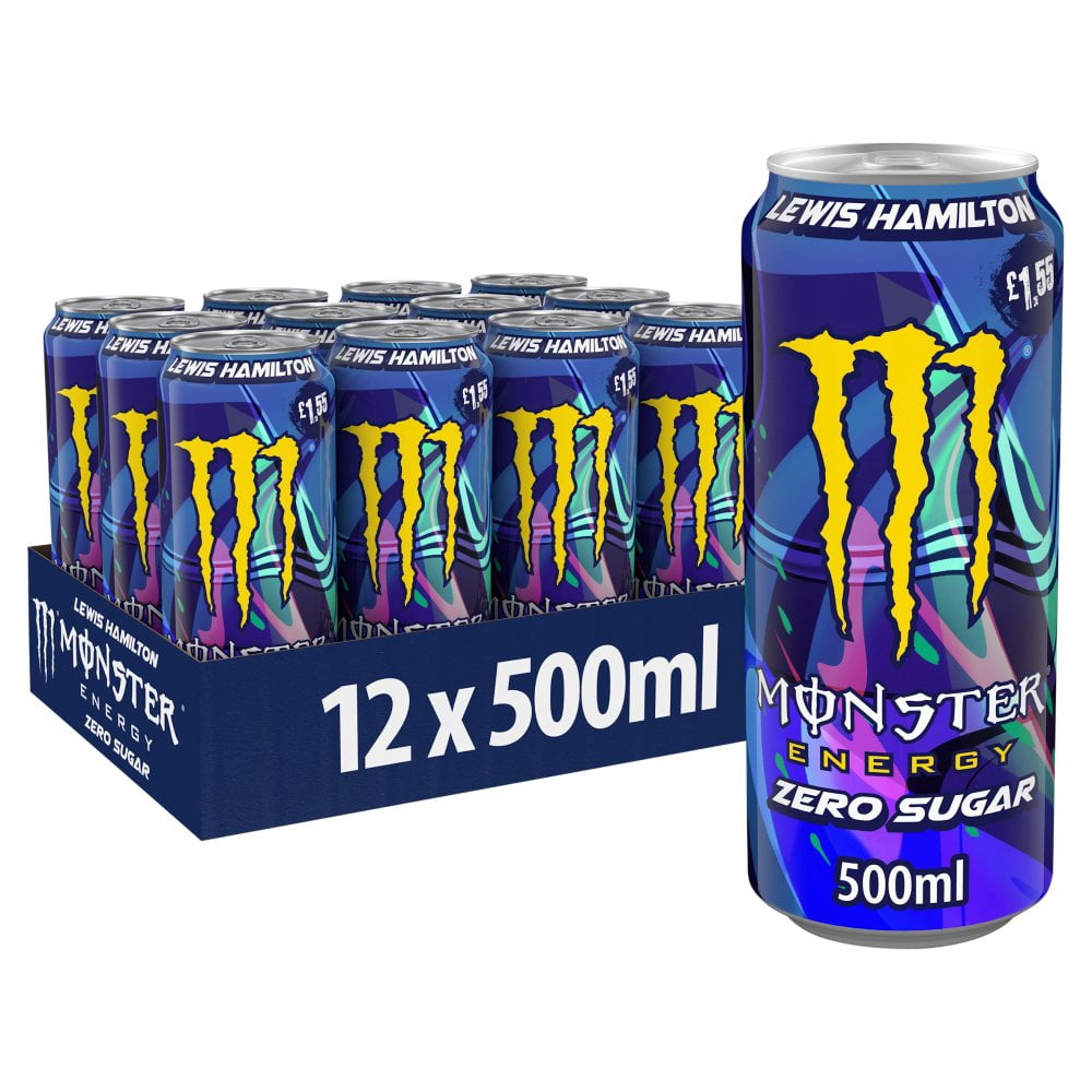 Monster Energy Drink Lewis Hamilton Zero Sugar 500ml (pack of 12)
