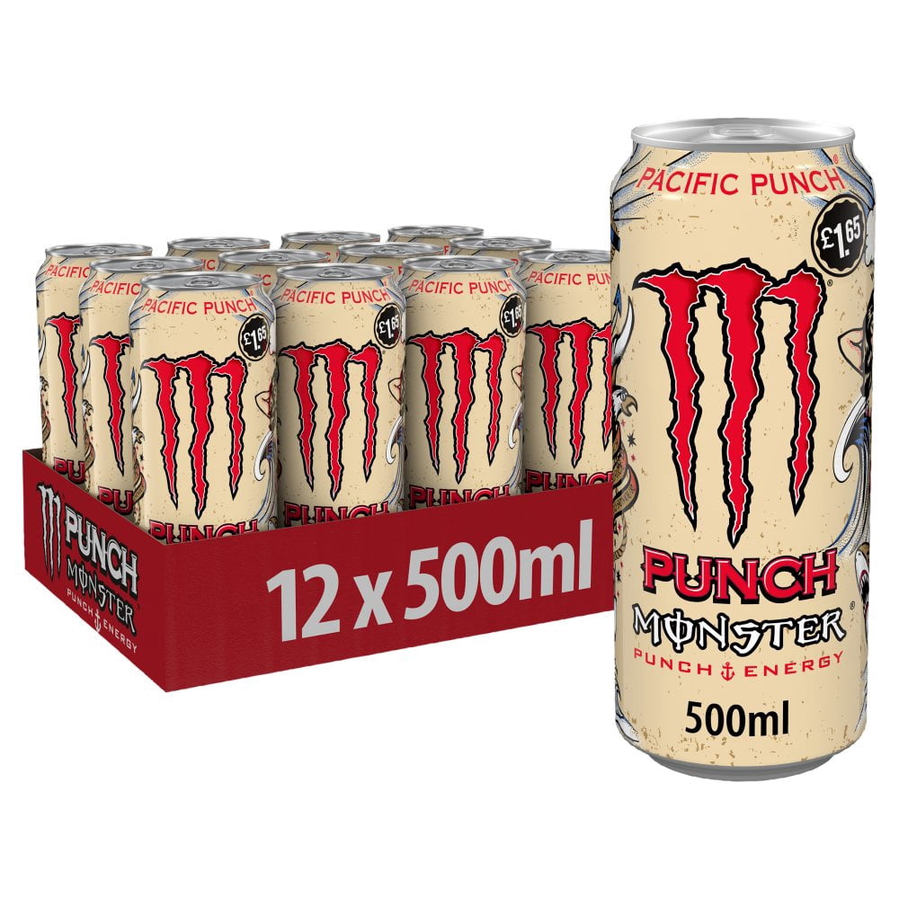 Monster Energy Drink Pacific Punch 500ml (pack of 12)