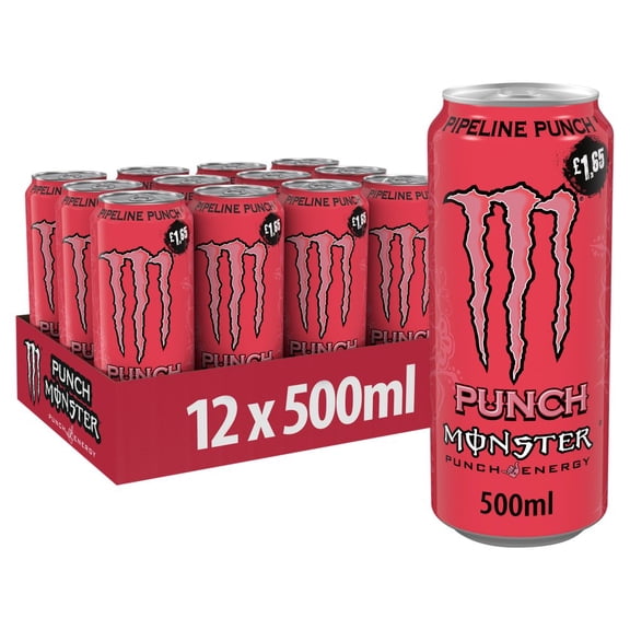 Monster Energy Drink Pipeline Punch 500ml (pack of 12)