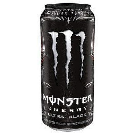 Monster Energy Drink - Ultra Black - 16oz (4 Cans)