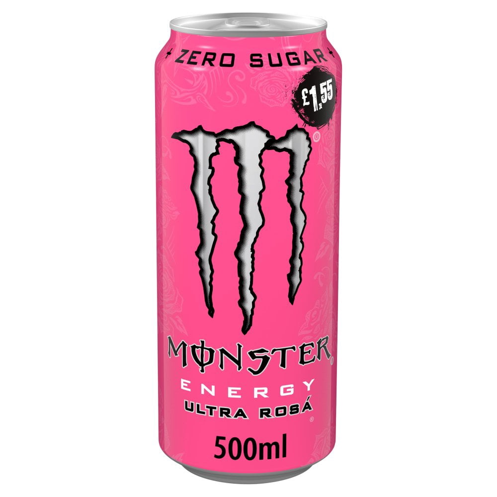 Monster Energy Drink Ultra Rosa Zero Sugar 500ml (pack of 12)