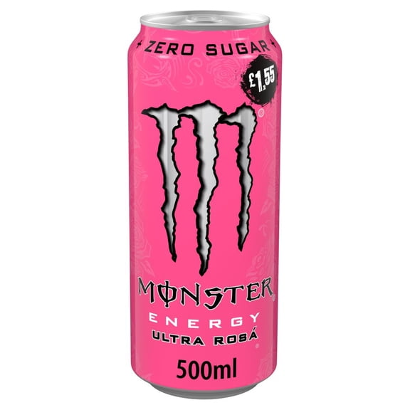 Monster Energy Drink Ultra Rosa Zero Sugar 500ml (pack of 12)