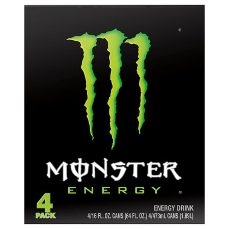 2X - Monster Energy Green Original 16 oz Cans 4 pk