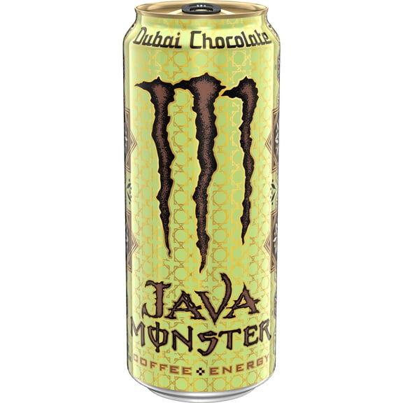 Monster Energy Java, Dubai Chocolate, Energy + Coffee, Energy Drink, 15 Fl Oz