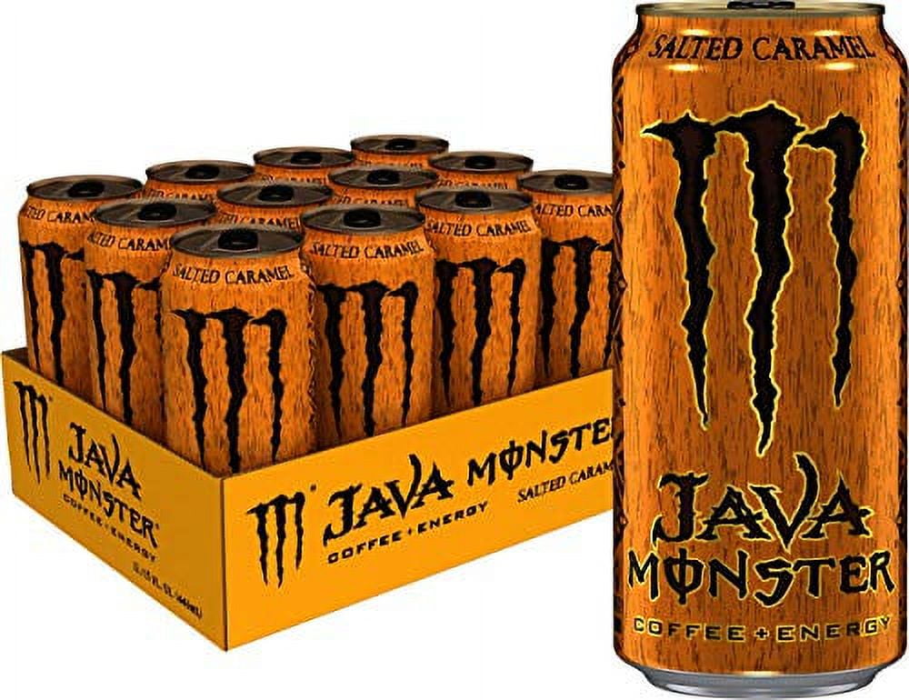 Monster Energy Java Monster Salted Caramel, Coffee + Energy Drink, 15 ...