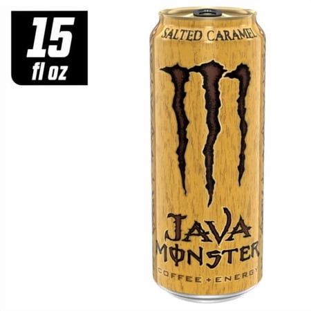 Monster Energy Java Monster Salted Caramel I Coffee + Energy Drink, 15 Fl Oz I 2-Cans