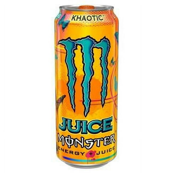 Monster Energy Juice Monster, Energy + Juice, Khaotic, 16 Ounce (Pack of 4)