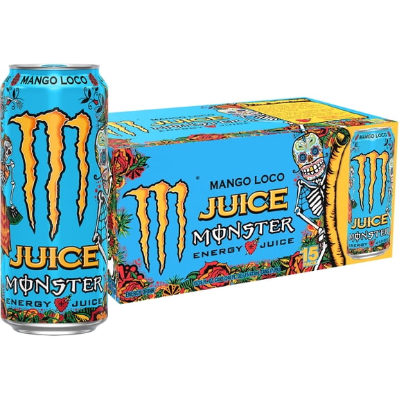 Monster Energy Juice Monster Mango Loco Energy Drink, 15-Pack, 16 Oz Cans