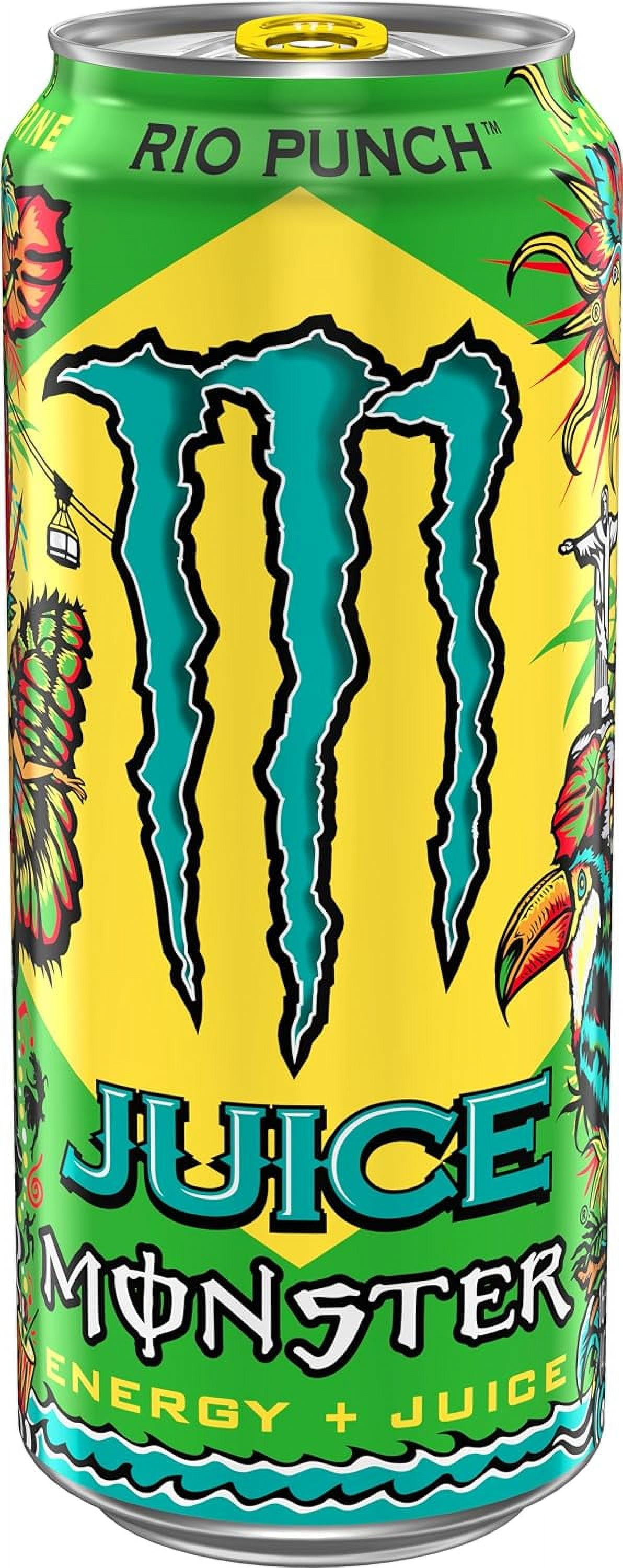 Monster Energy Juice Rio Punch, Energy + Juice, Energy Drink, 16 Ounce