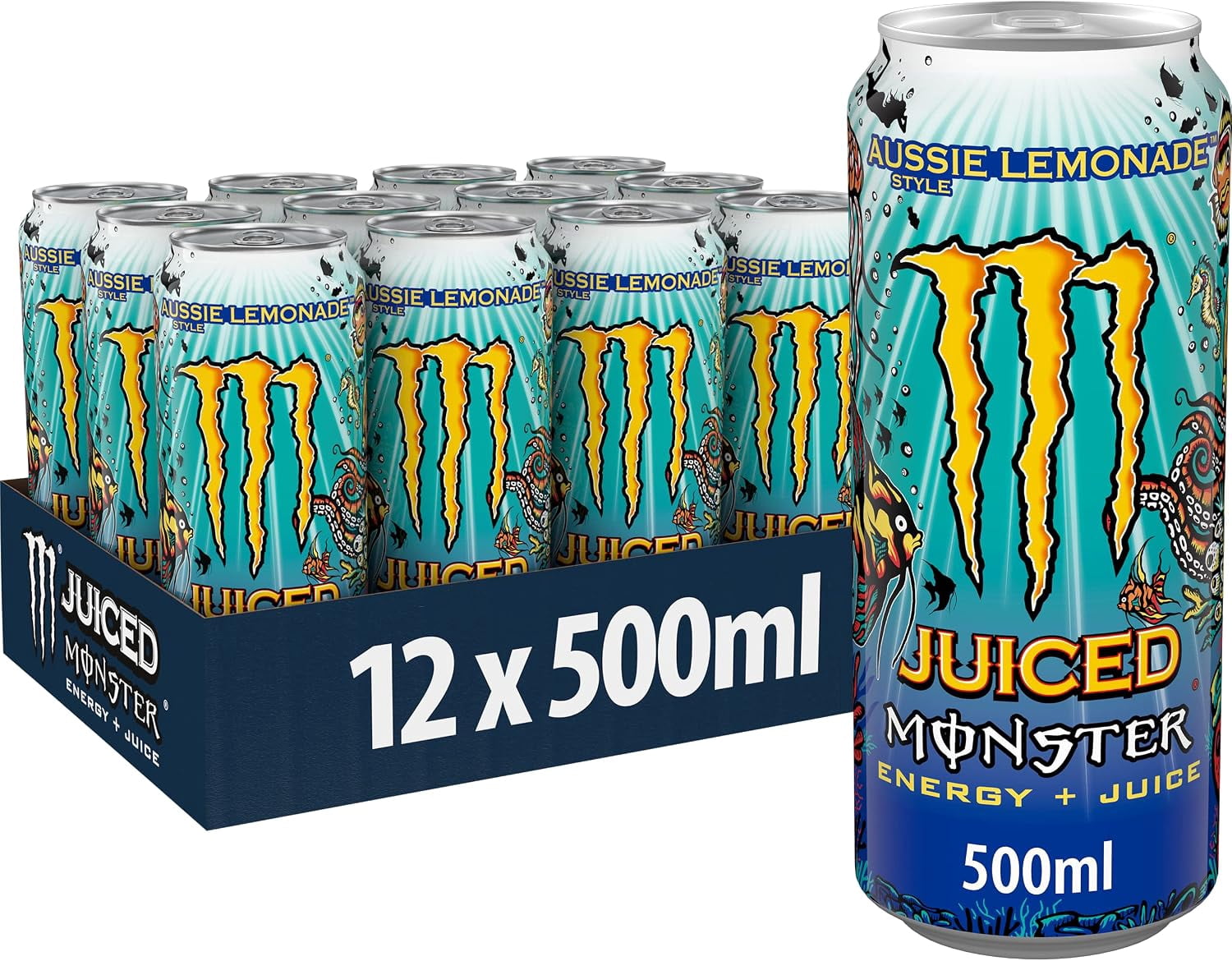 Monster Energy, Juice Aussie Style Lemonade, 500ml - Walmart.com