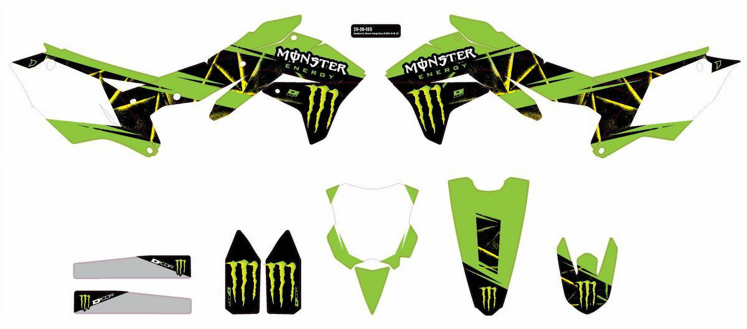 Monster Energy Kawasaki Complete Graphics Kit, White - Walmart.com