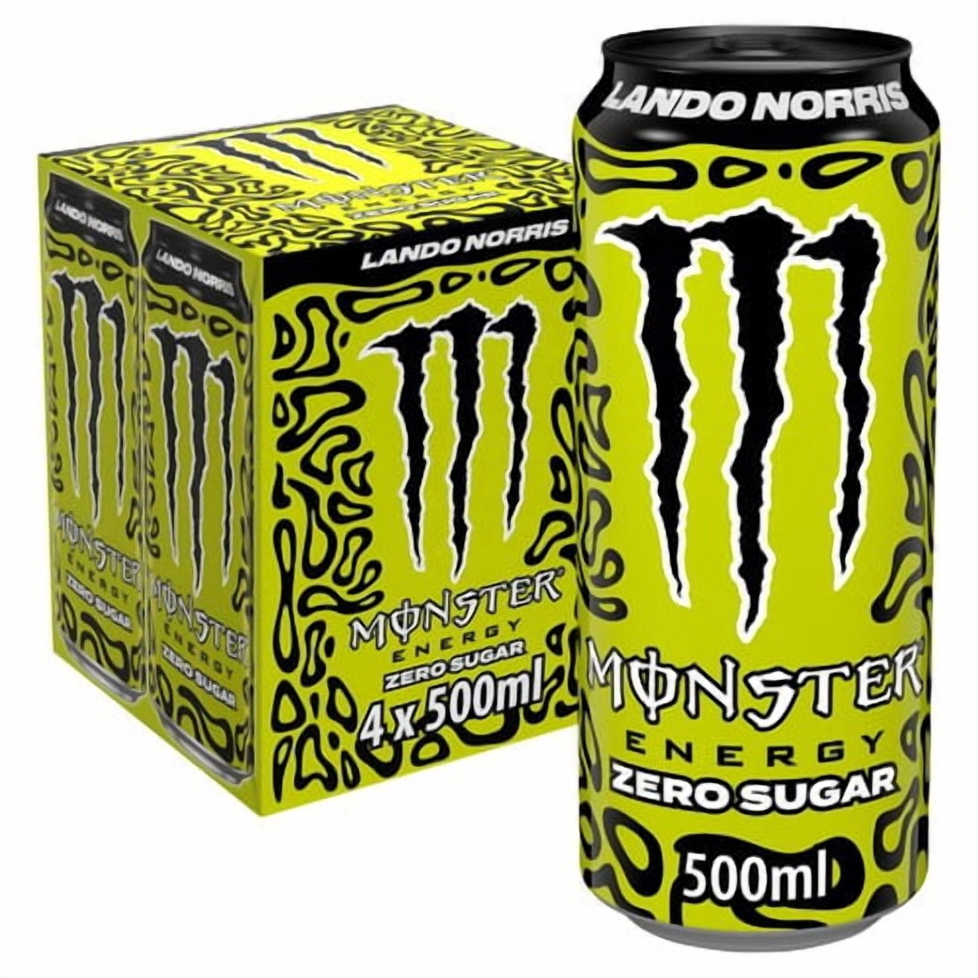 Monster Energy Lando Norris 4 x 500ml, British Import (Pack of 2)