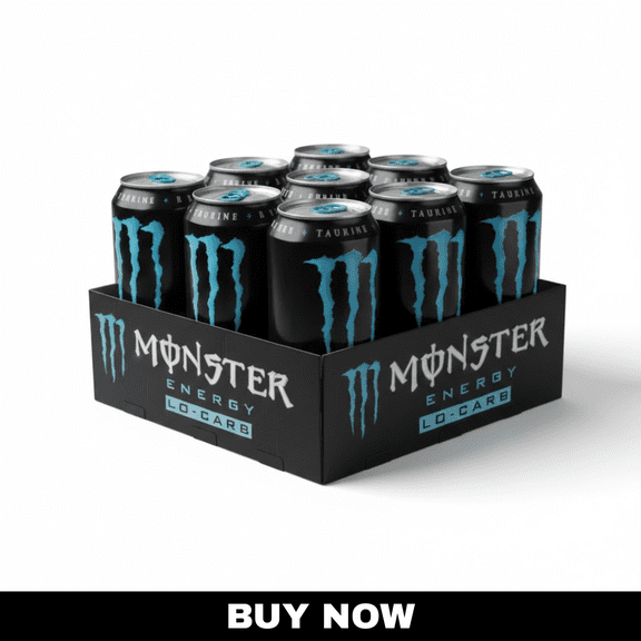 Monster Energy LoCarb Drink, 16 fl oz, 12-Pack