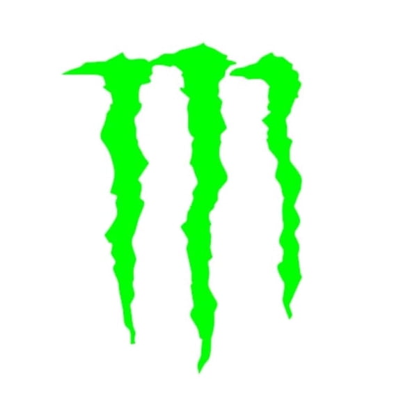 Monster Energy Logo Vinyl Decal - 6 Inch White