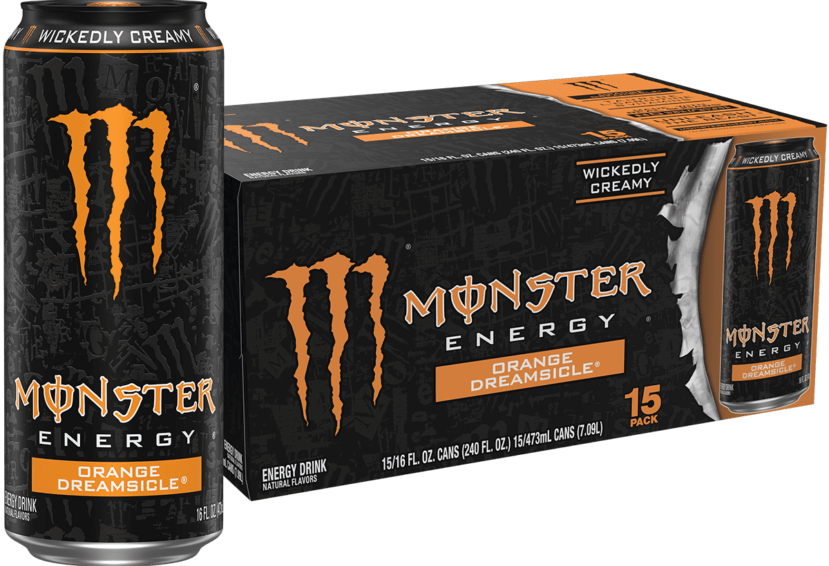 Monster Energy Orange Dreamsicle 15 Pack - 16 Fl Oz