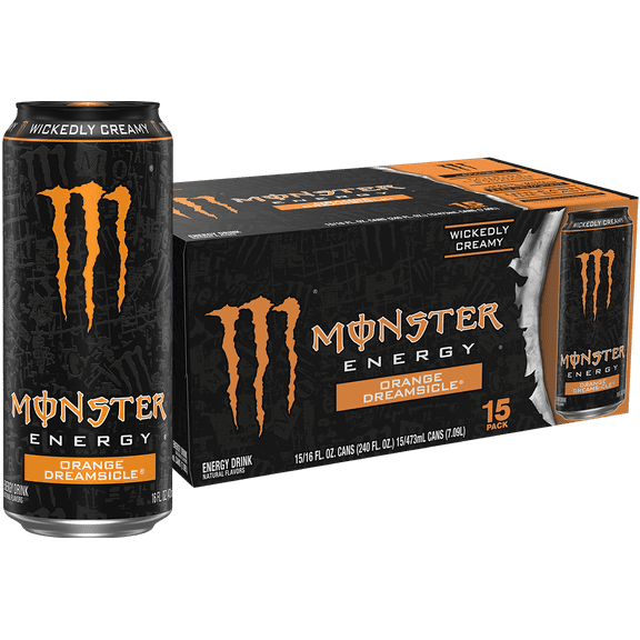 Monster Energy Orange Dreamsicle 15 Pack - 16 Fl Oz